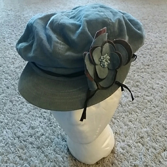 Steve Madden Accessories - Steve Madden Page Boy  Green Corduroy Hat